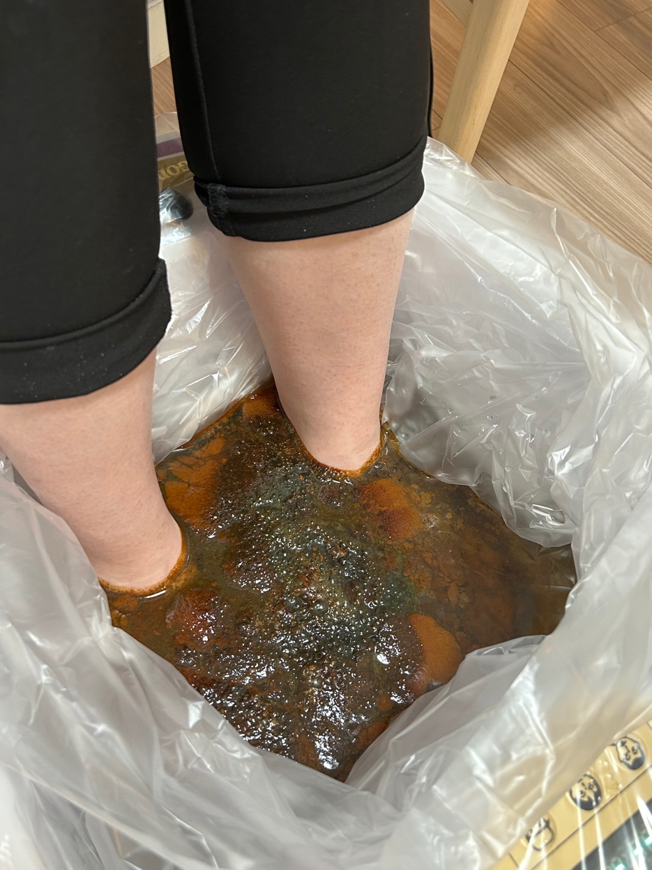 足湯 施術後
